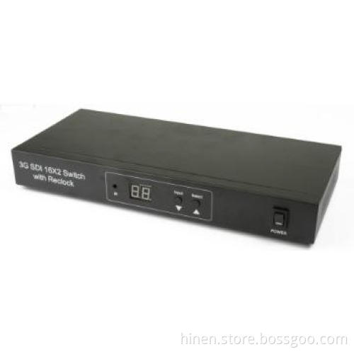 3G SDI 16x2 Switcher with Reclock SDI Switcher
